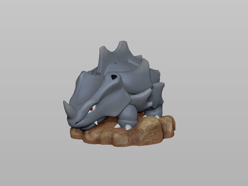 Pokemon Rhyhorn 3D Print model 3D print model_1