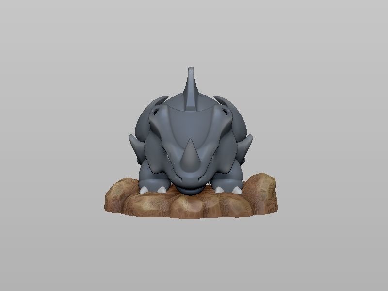 Pokemon Rhyhorn 3D Print model 3D print model_2