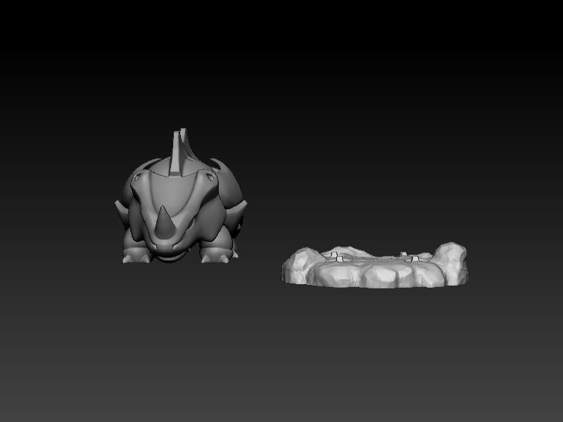 Pokemon Rhyhorn 3D Print model 3D print model_12