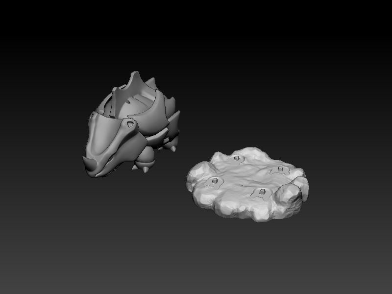 Pokemon Rhyhorn 3D Print model 3D print model_13