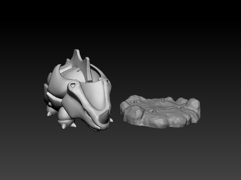 Pokemon Rhyhorn 3D Print model 3D print model_14