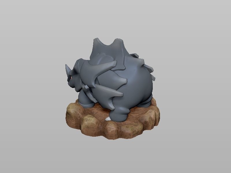 Pokemon Rhyhorn 3D Print model 3D print model_4