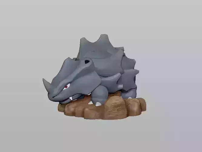 Pokemon Rhyhorn 3D Print model 3D print model
