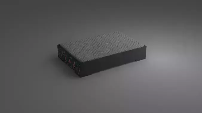 Bed High-Poly box