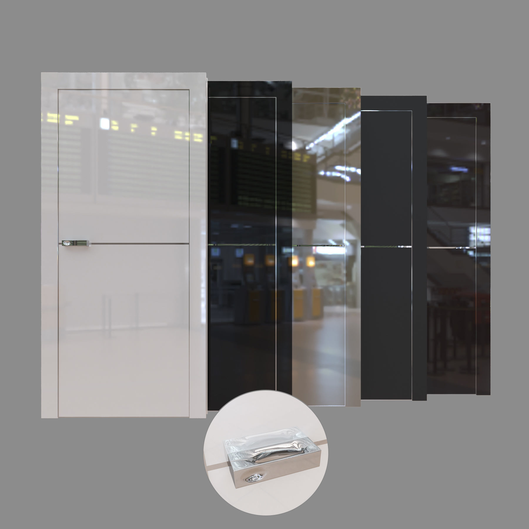 Doors-ProfilDoors 4VG Series -NovaDoors- 3D model