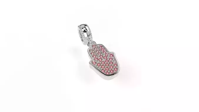 Fatima Hand Charm with gems