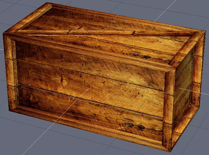 Wooden Box Free 3D model