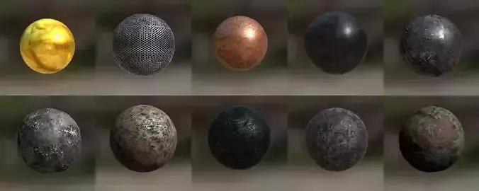 10 Seamless metal textures