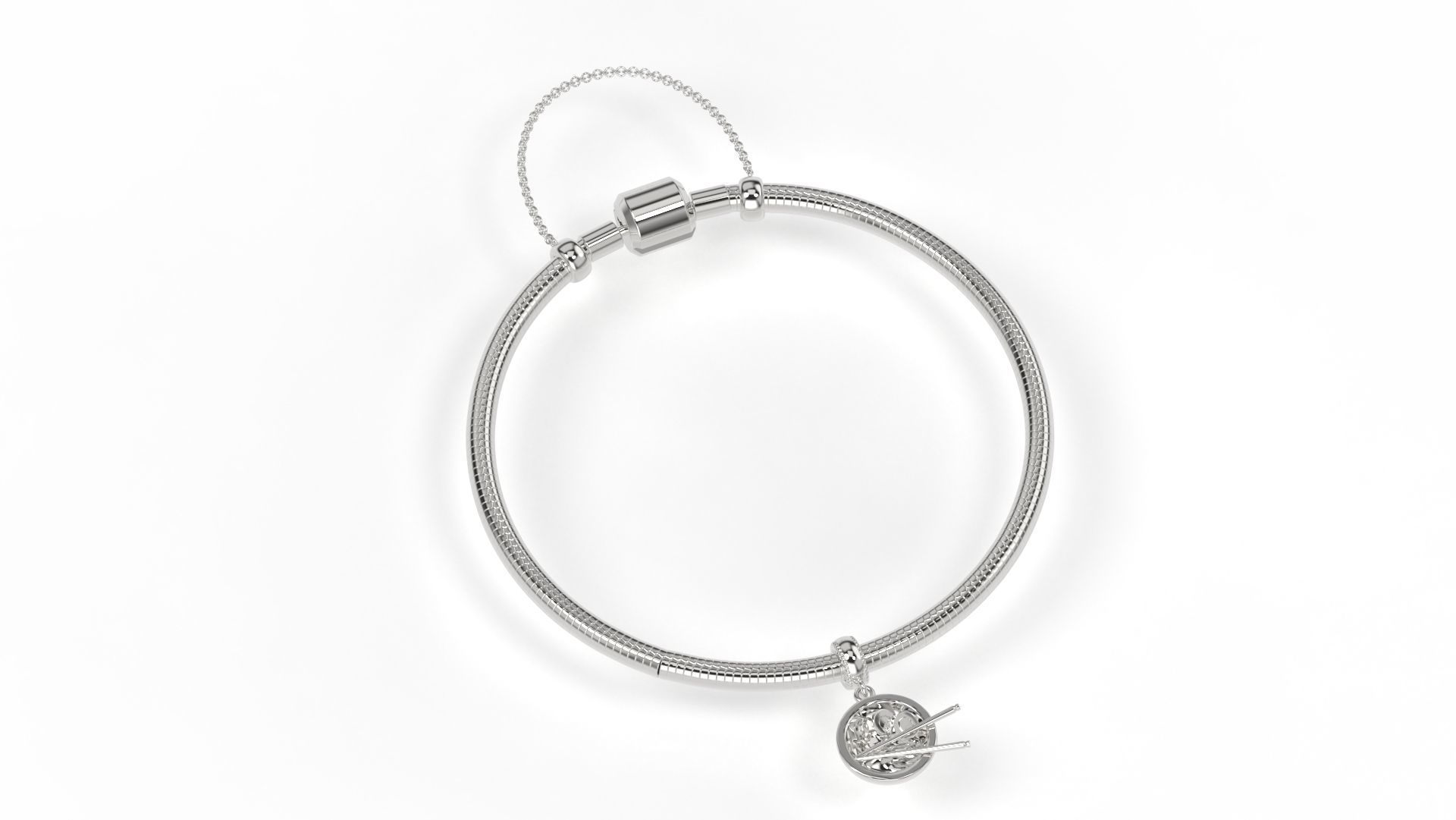 Sushi bow charm 3D print model_3