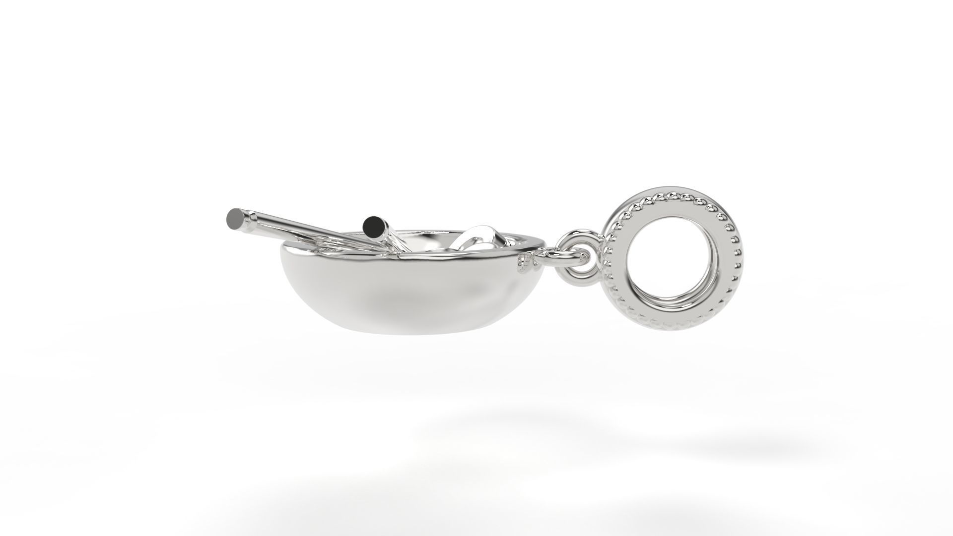 Sushi bow charm 3D print model_2