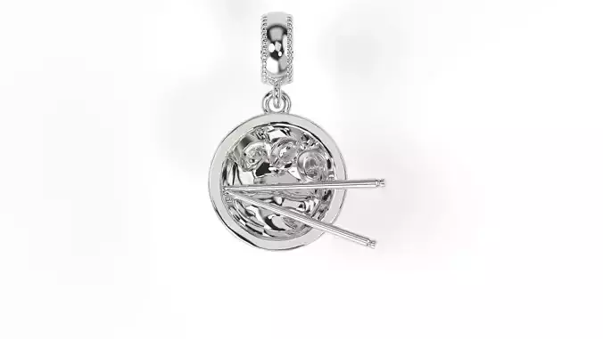 Sushi bow charm