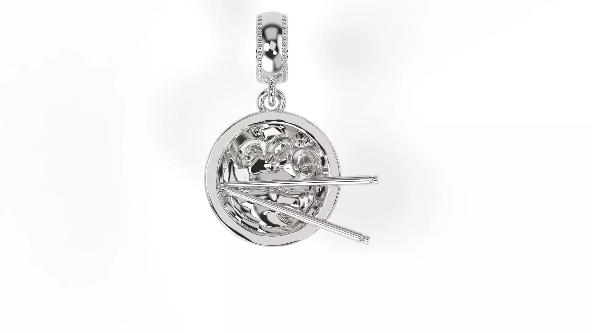 Sushi bow charm 3D print model_0