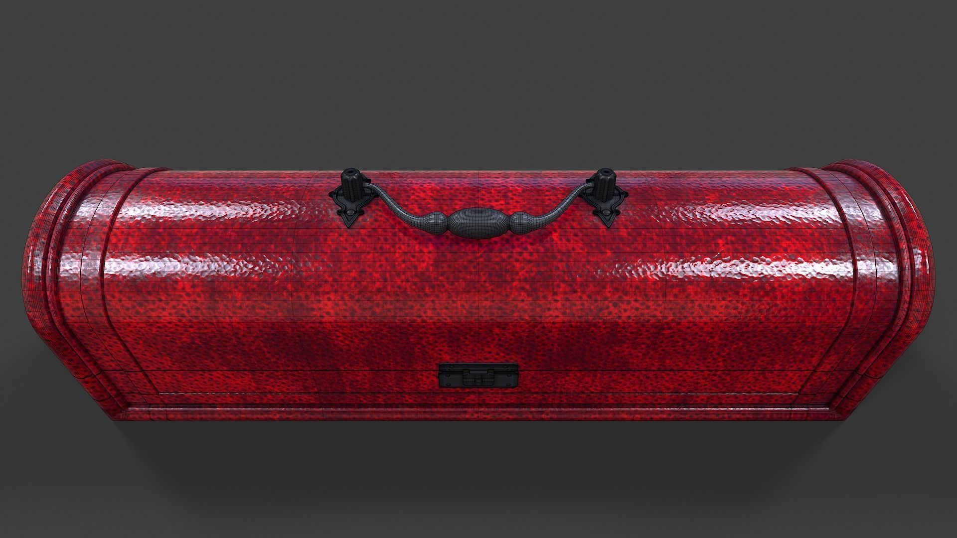 Wooden Case - High Poly 3D model_1