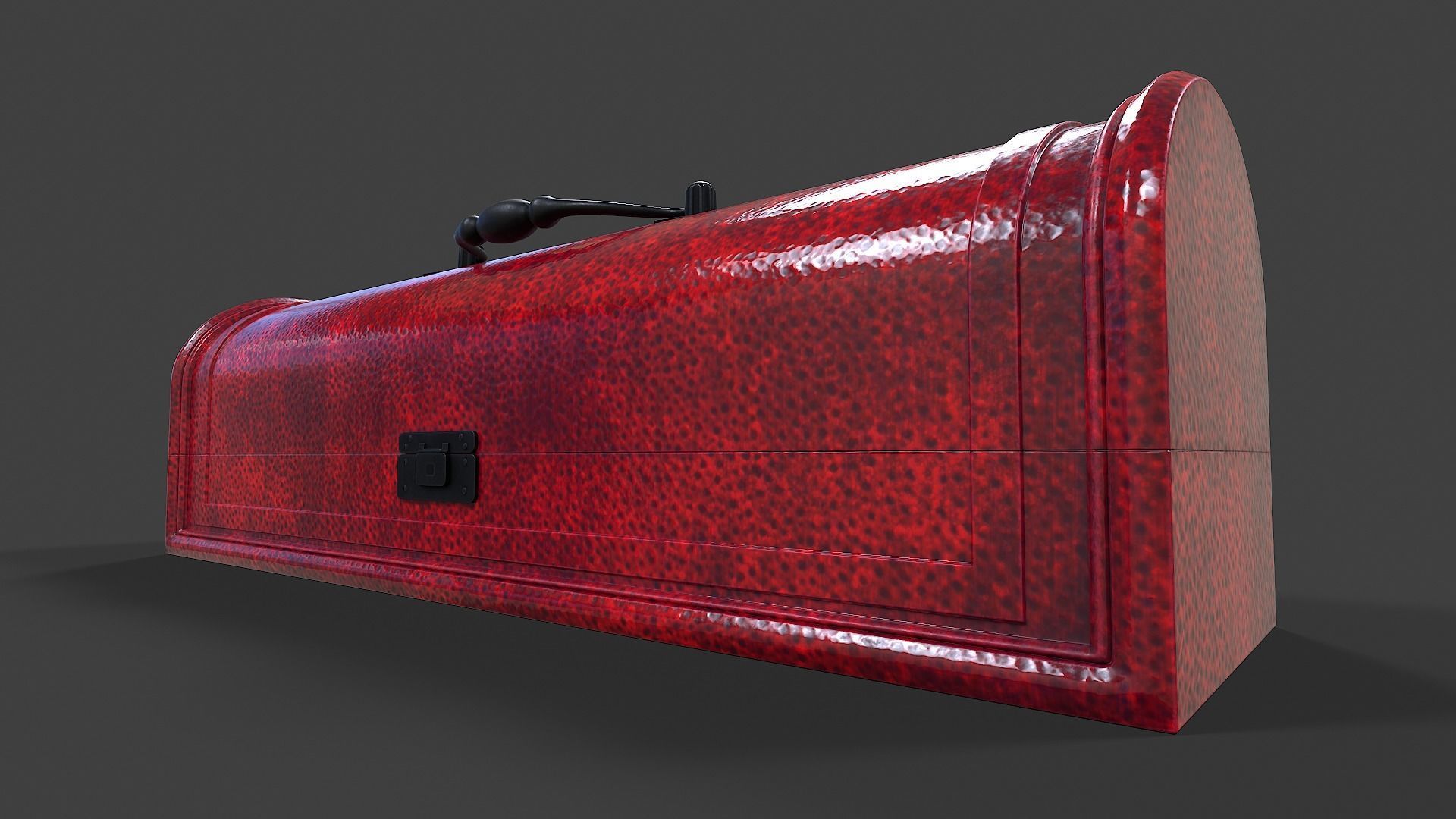 Wooden Case - Low Poly Low-poly 3D model_7