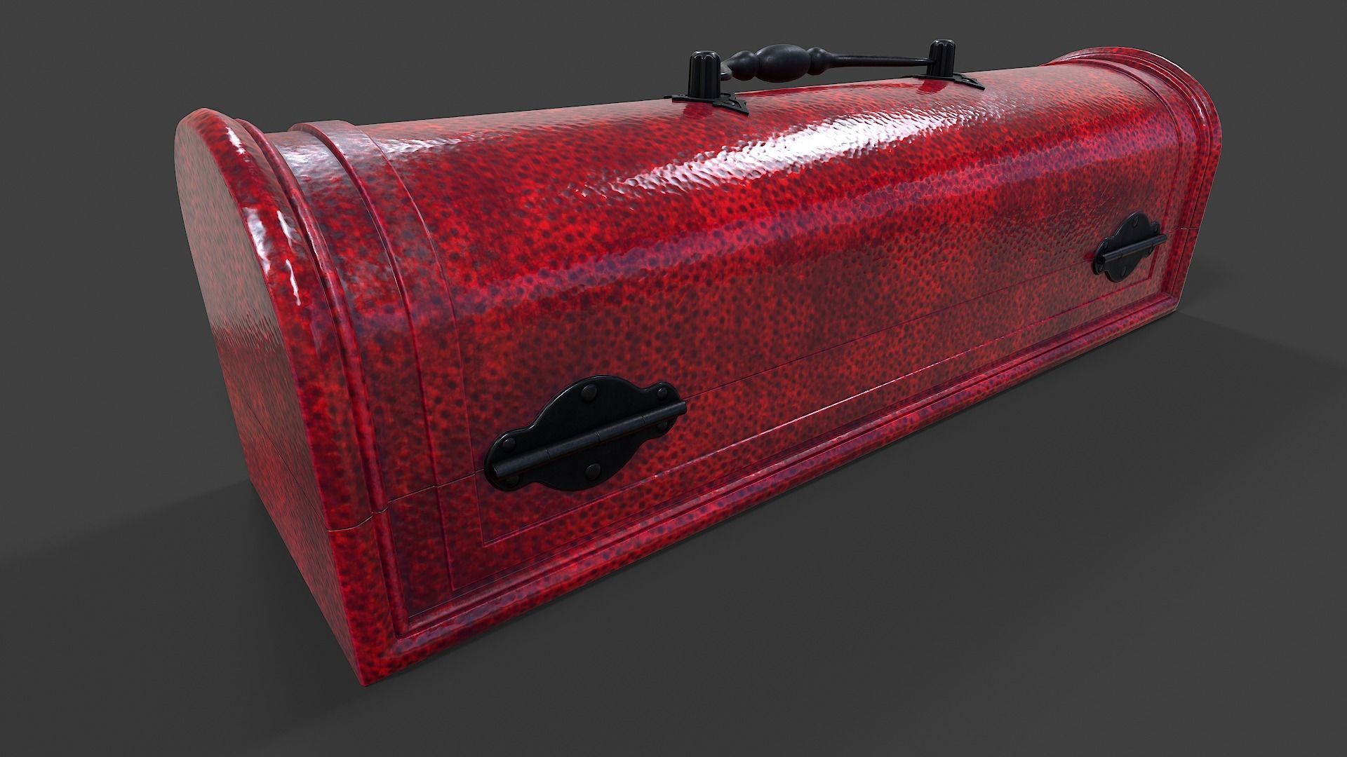 Wooden Case - Low Poly Low-poly 3D model_6