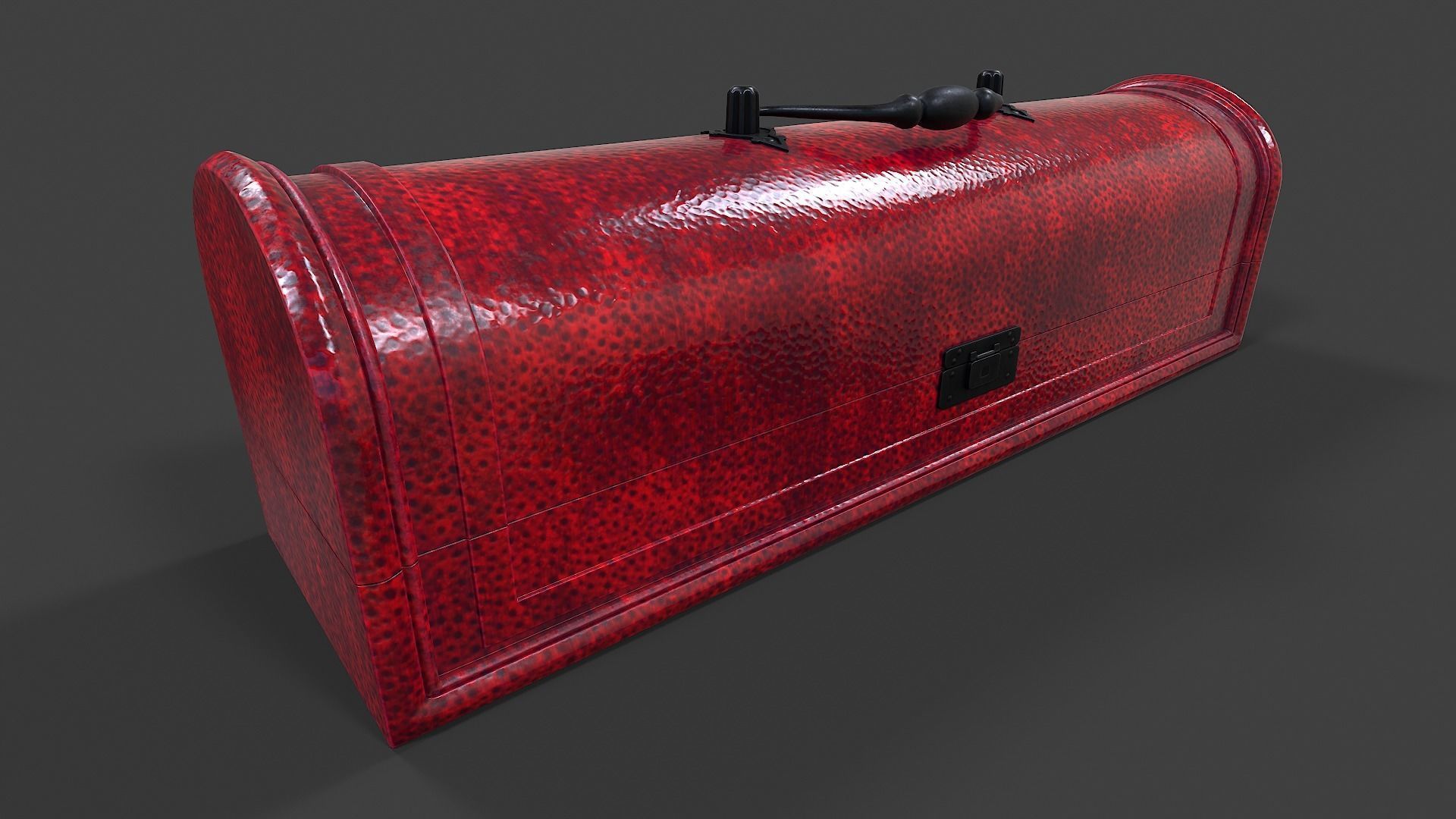 Wooden Case - Low Poly Low-poly 3D model_2