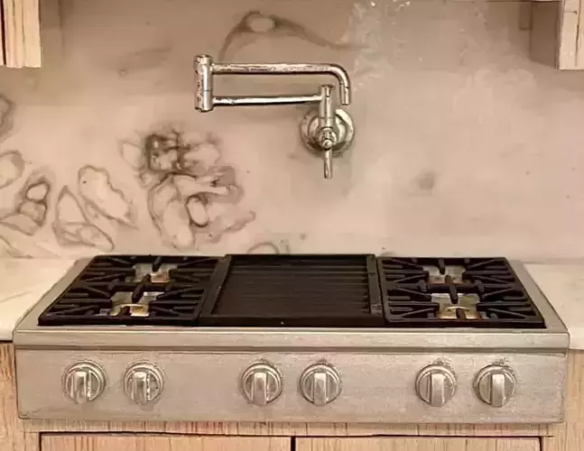 12th Scale Cooktop Range with Pot Filler for dollhouse 3D print model