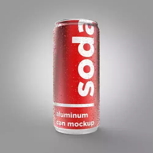Soda Can Mockup 3D model