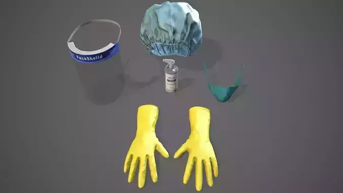 Safety Essentials 06 Low-poly 3D model