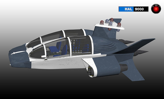 Coruscant Police speeder  3D model
