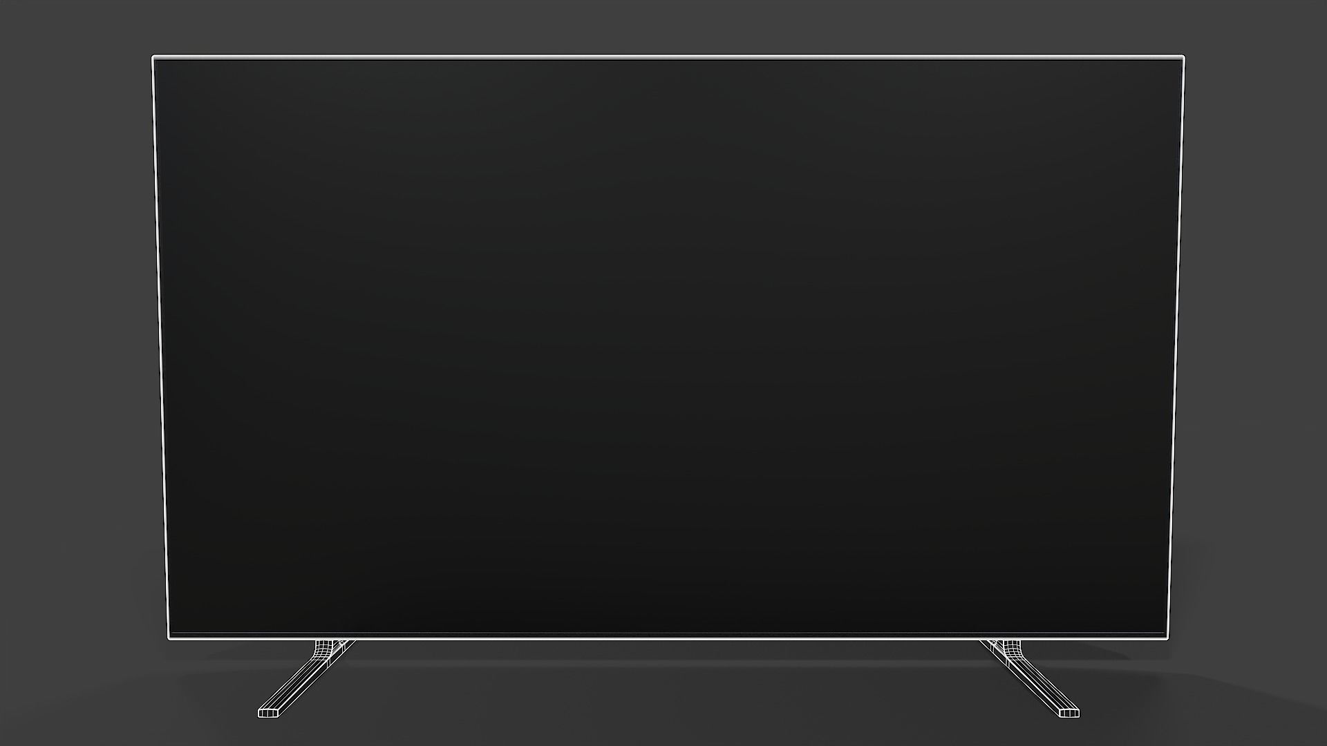 Television V03 - Low Poly Low-poly 3D model_1