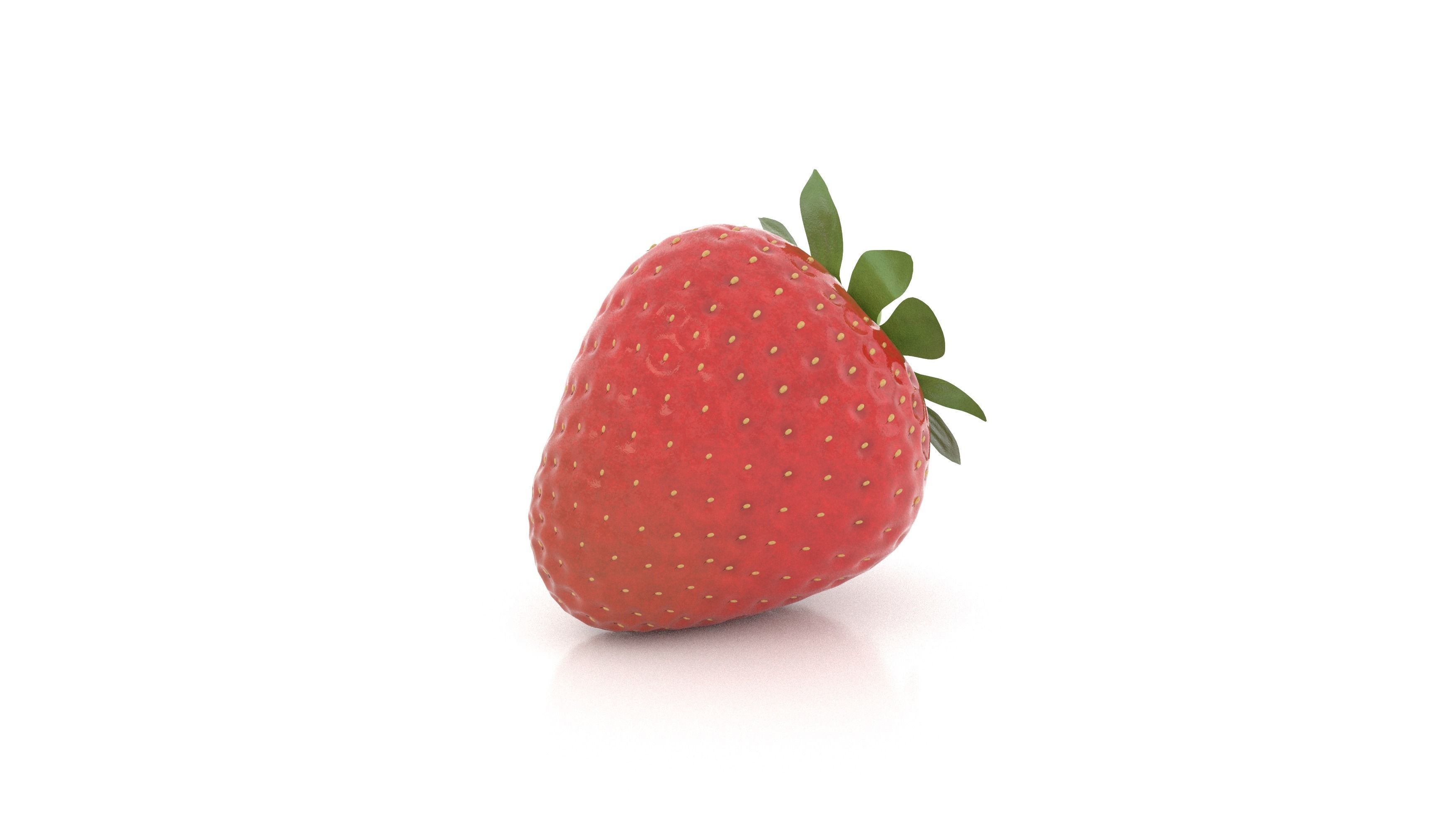Strawberry 3D model_4
