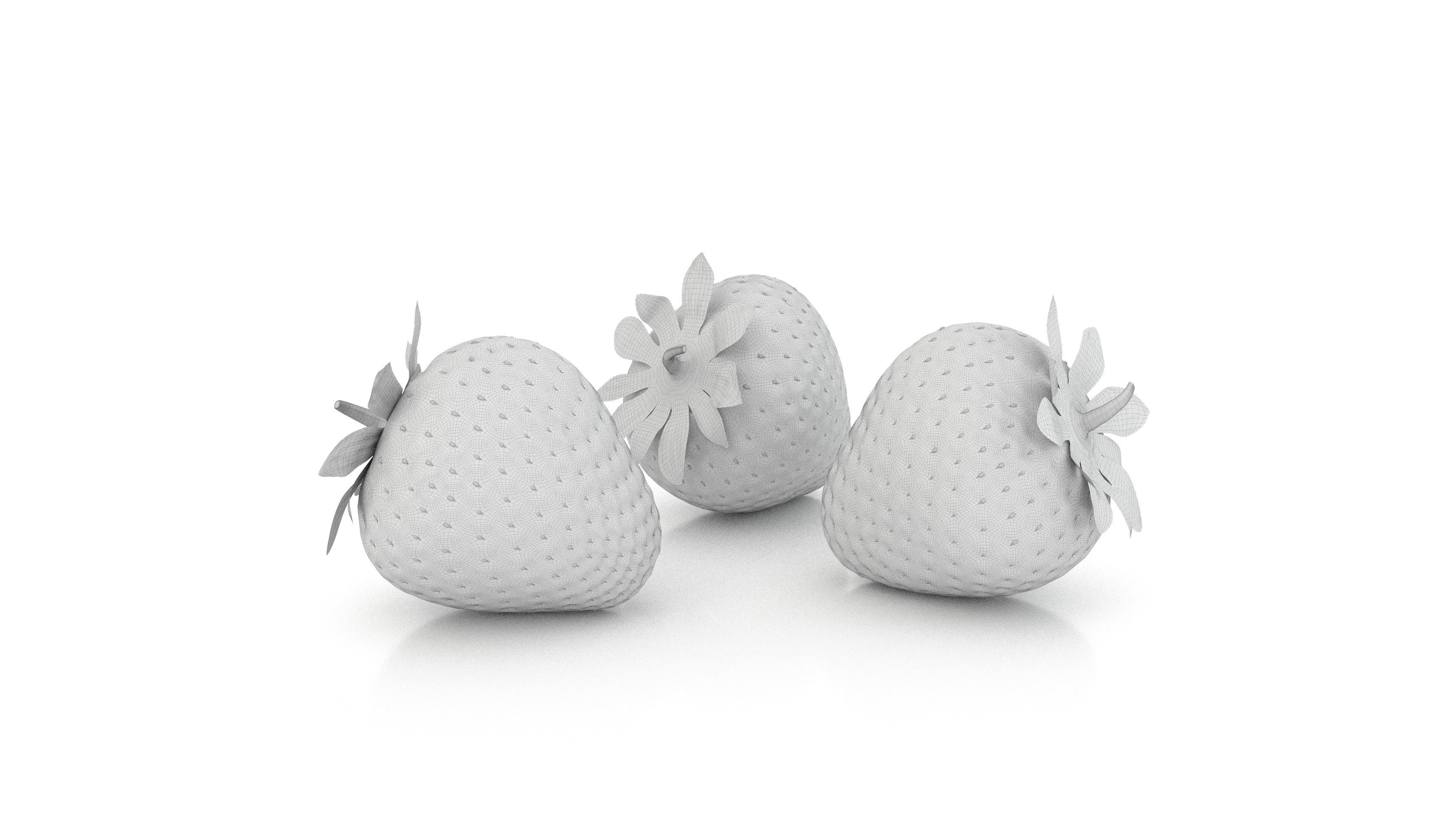 Strawberry 3D model_1