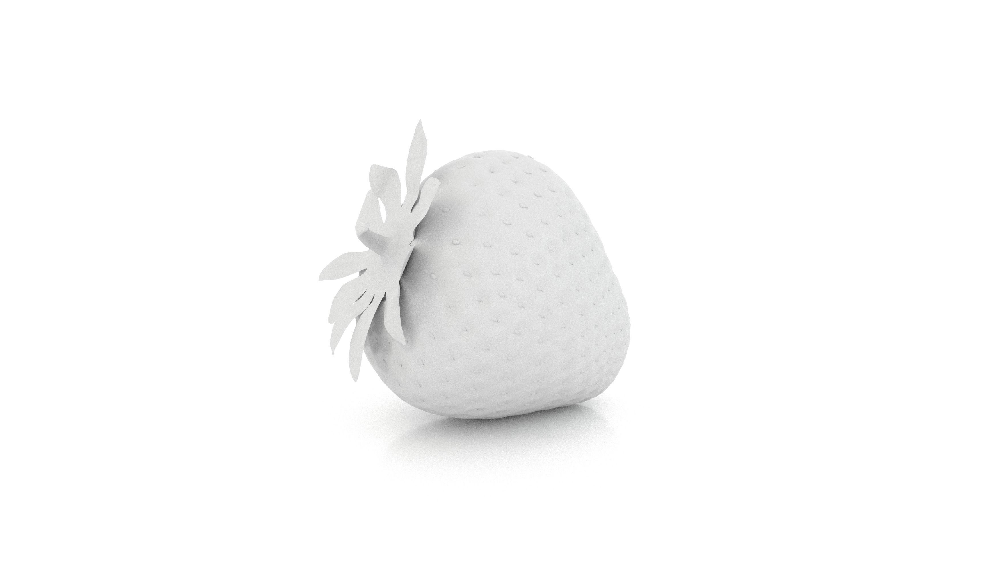 Strawberry 3D model_7