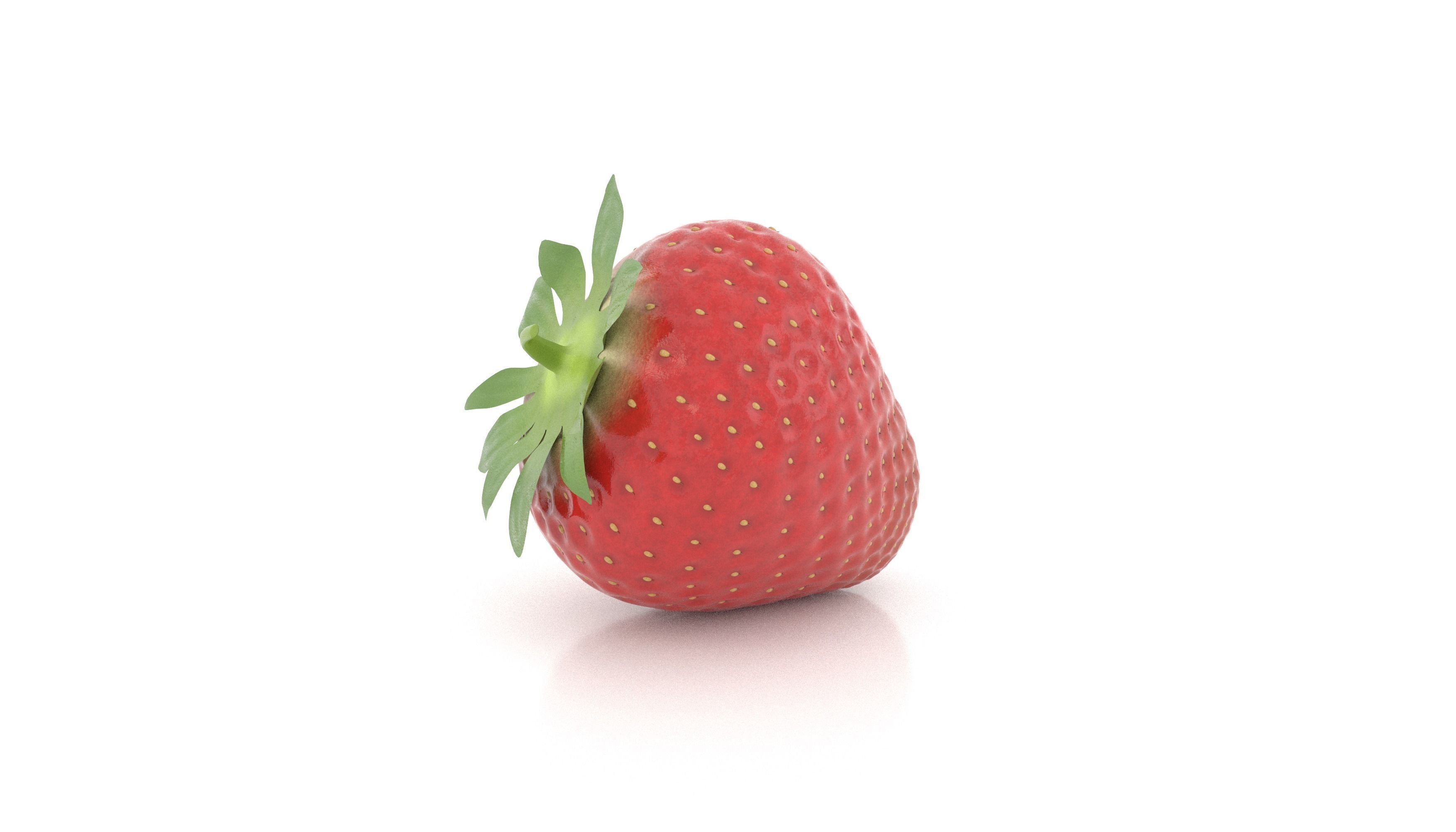 Strawberry 3D model_2