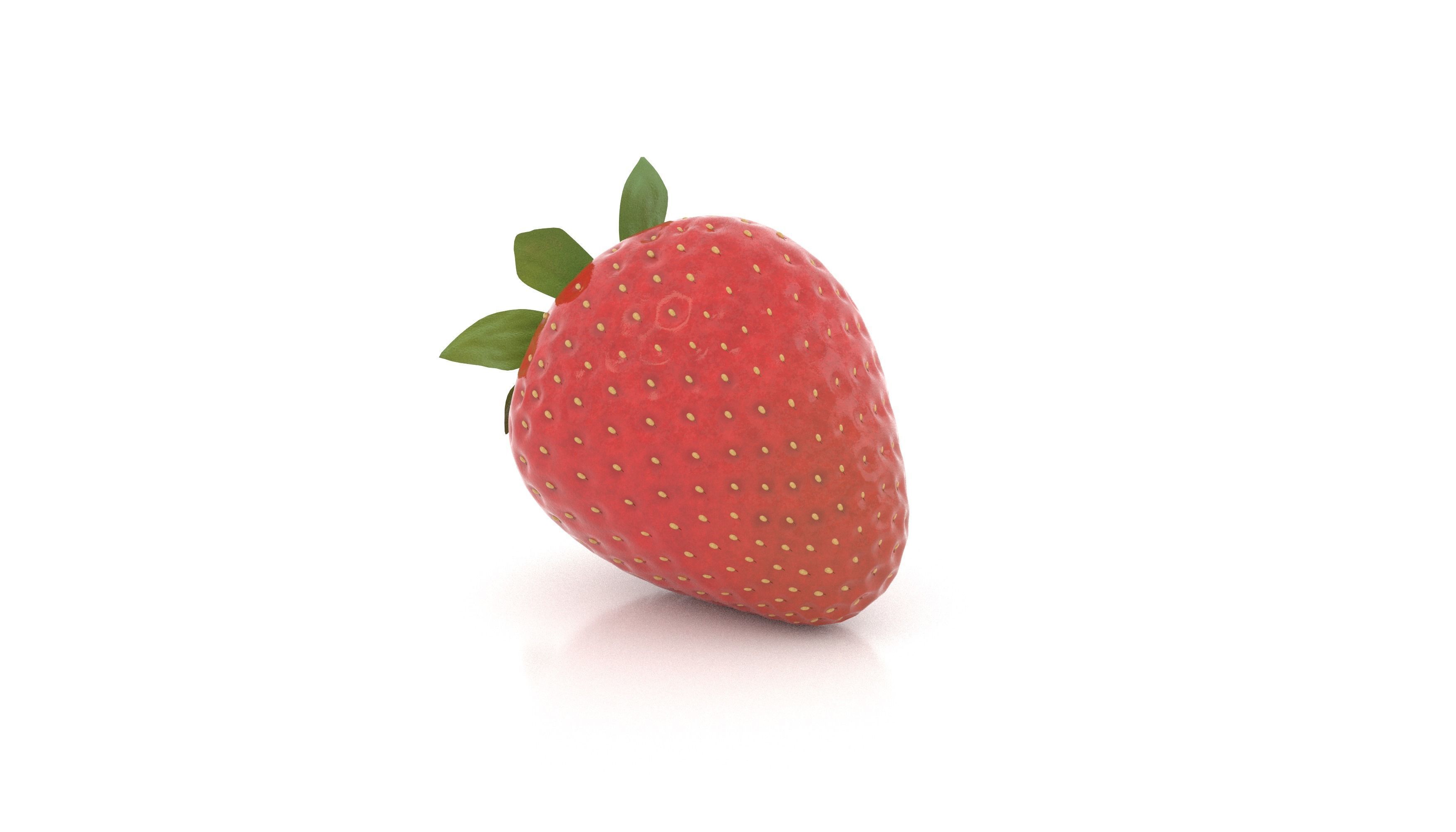 Strawberry 3D model_3