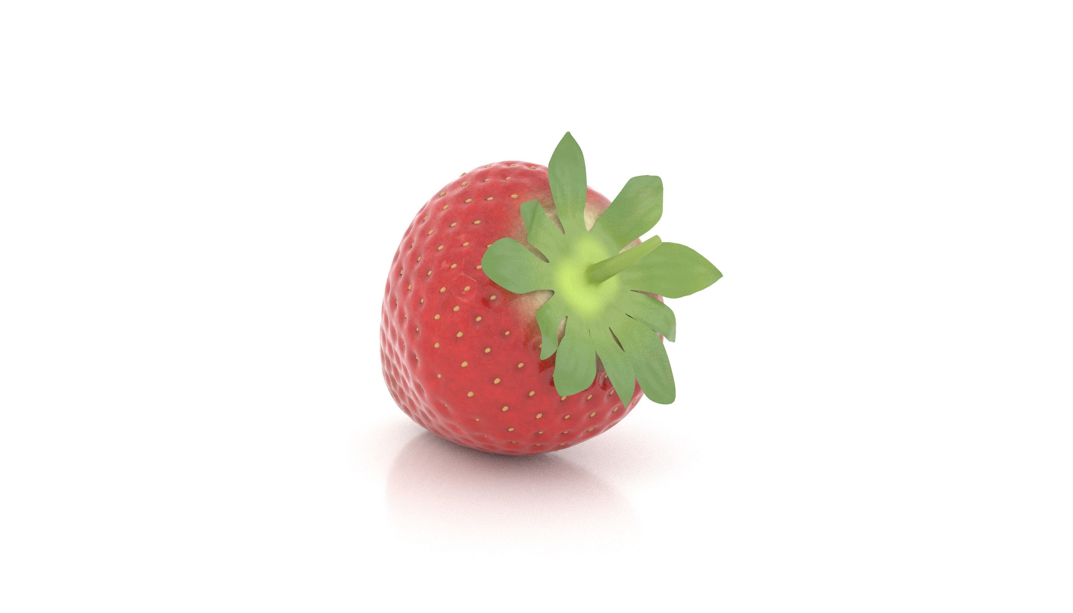Strawberry 3D model_5