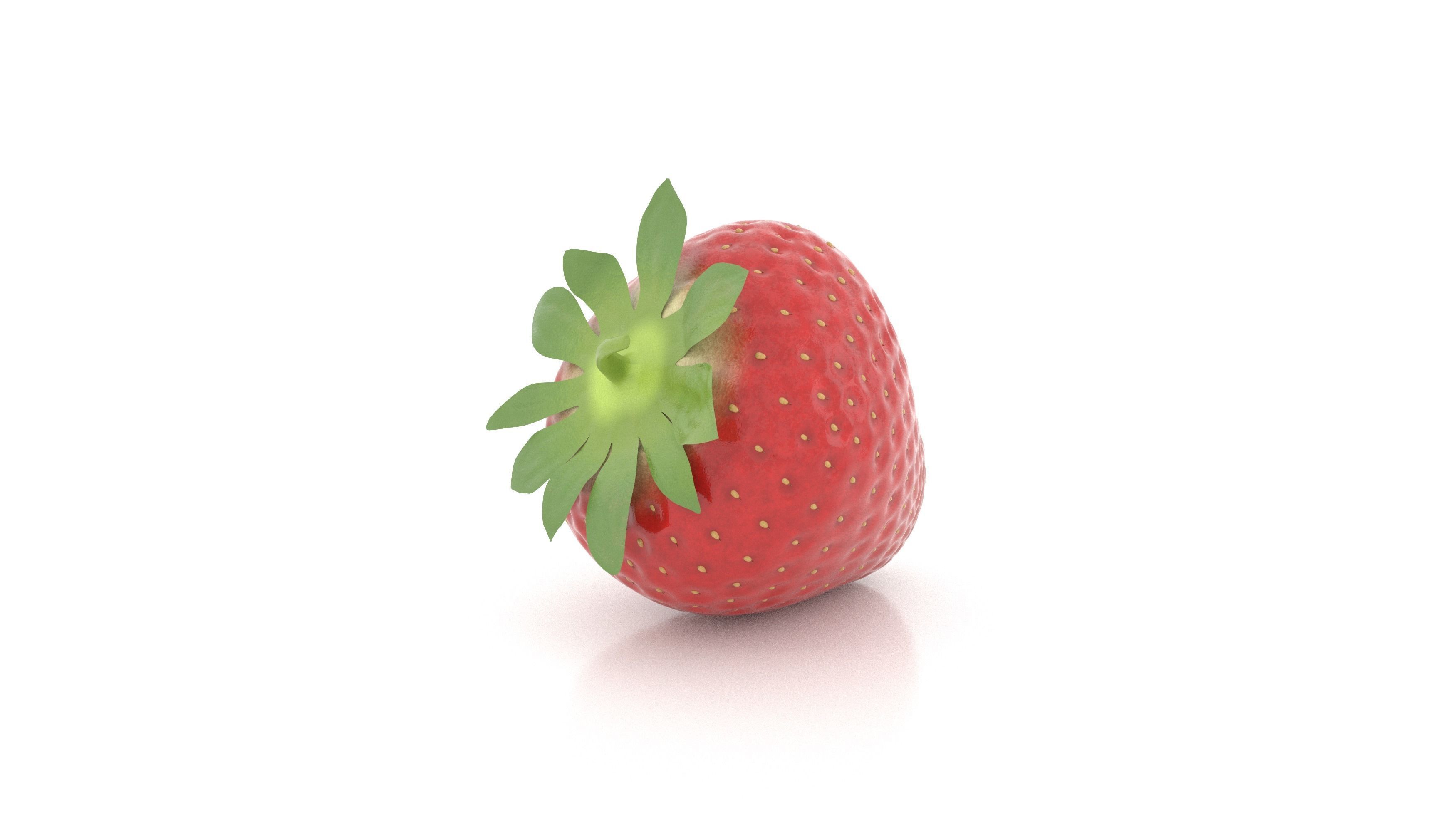 Strawberry 3D model_6