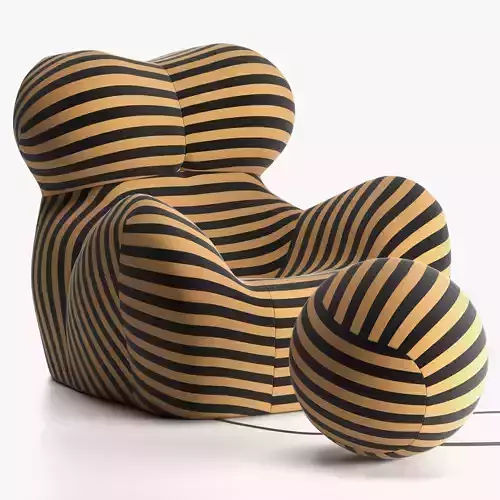 Armchair UP 50 by BeB Italia