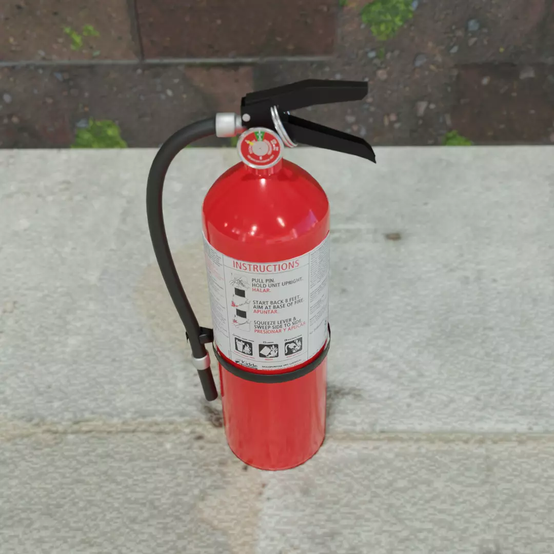 Fire extinguisher 3D model