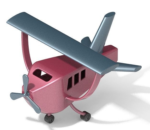 Stylish Aircraft Toy 3D print model_1