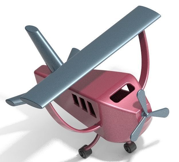 Stylish Aircraft Toy 3D print model_2