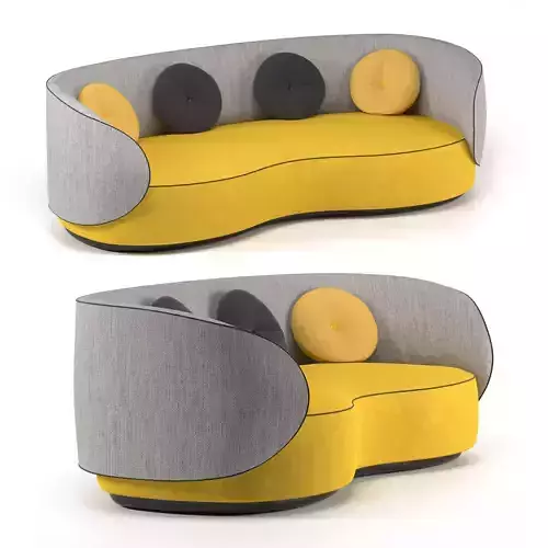 Sofa with pillows Fusion Bean by CTS Salotti