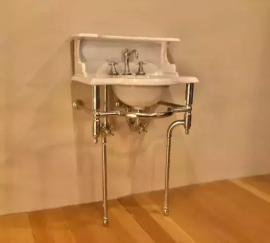 12th Scale Vintage Victorian Sink for dollhouses 3D print model