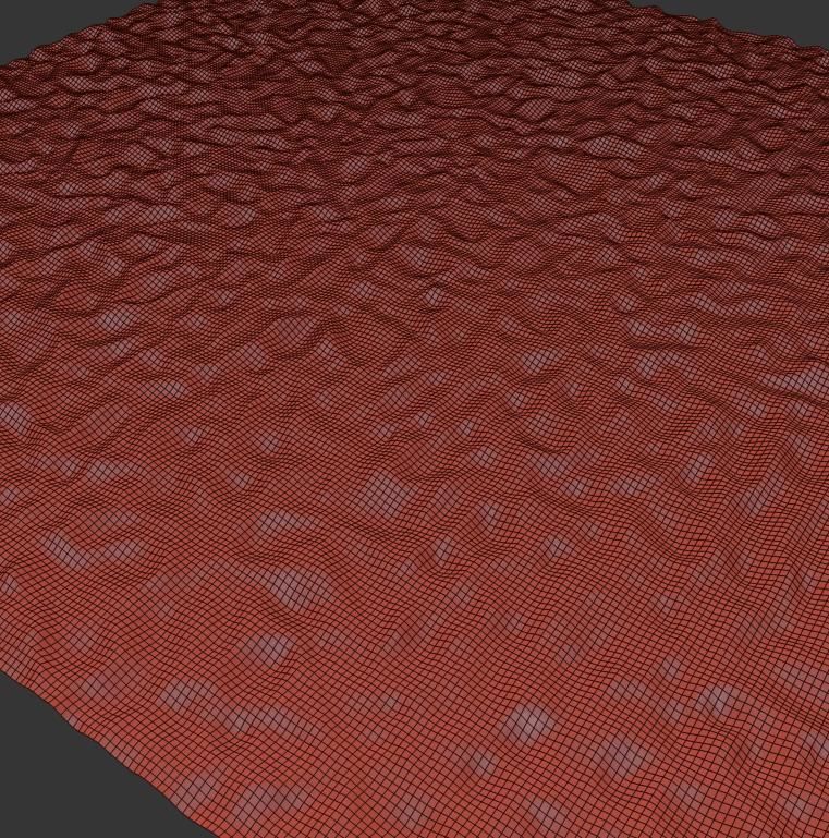 Ultra realistic Beach sand geometry  3D model_7