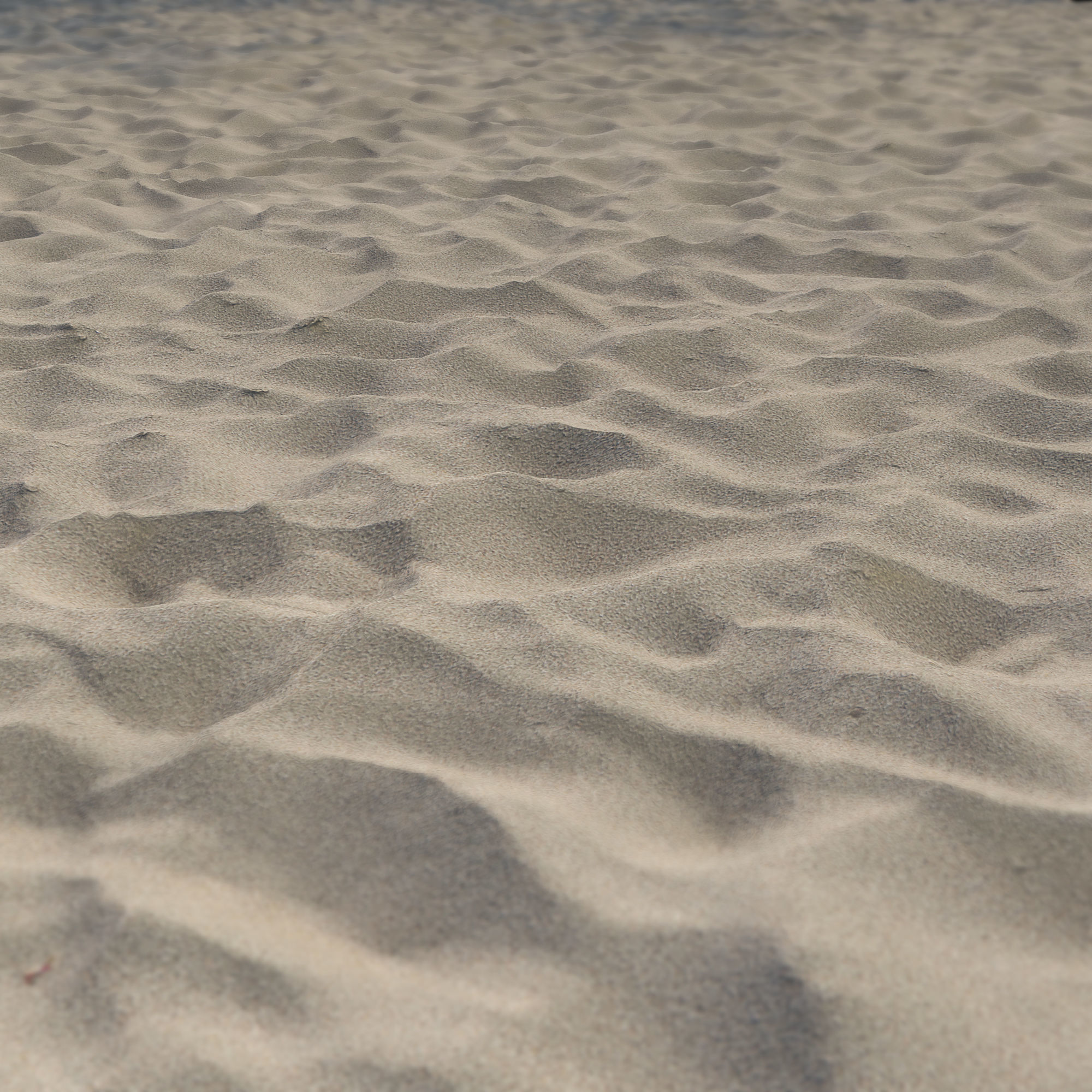 Ultra realistic Beach sand geometry  3D model_3