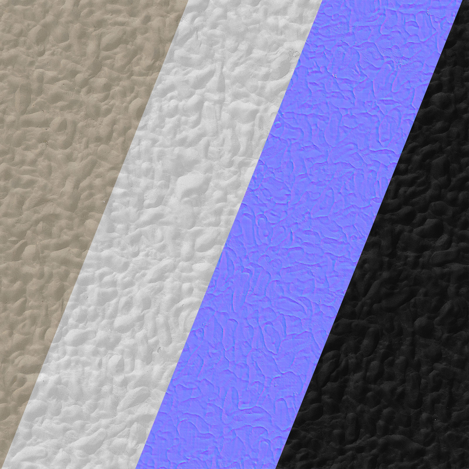 Ultra realistic Beach sand geometry  3D model_10