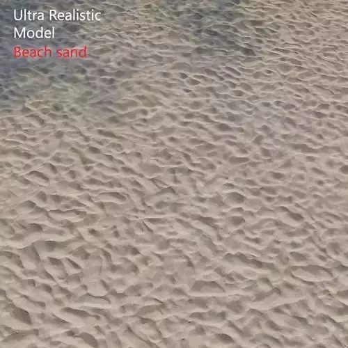 Ultra realistic Beach sand geometry  3D model