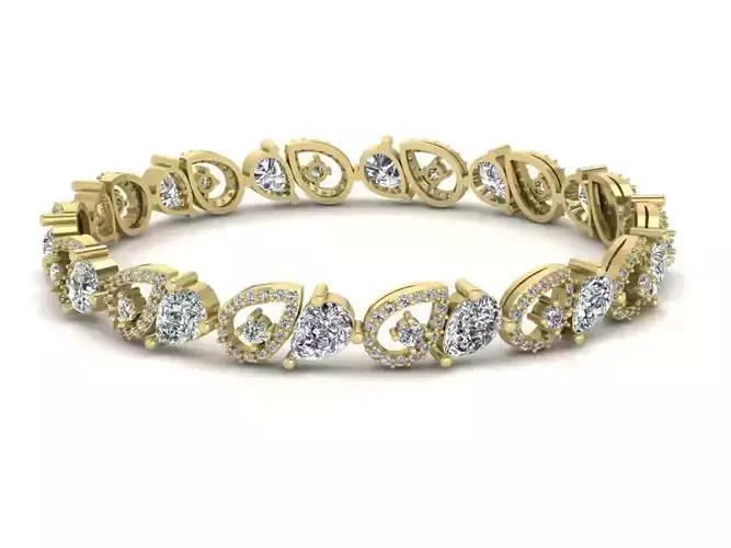 Diamond Jewelry Bangle Bracelet