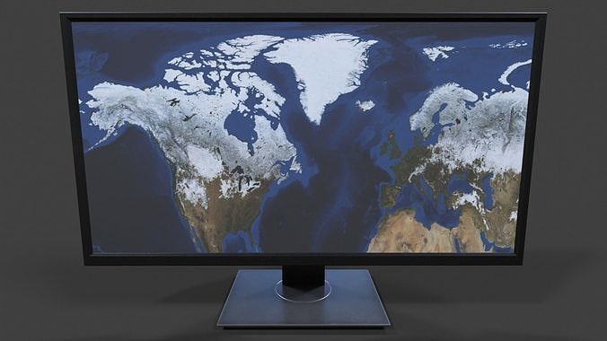 Monitor V01 - Low Poly Low-poly 3D model