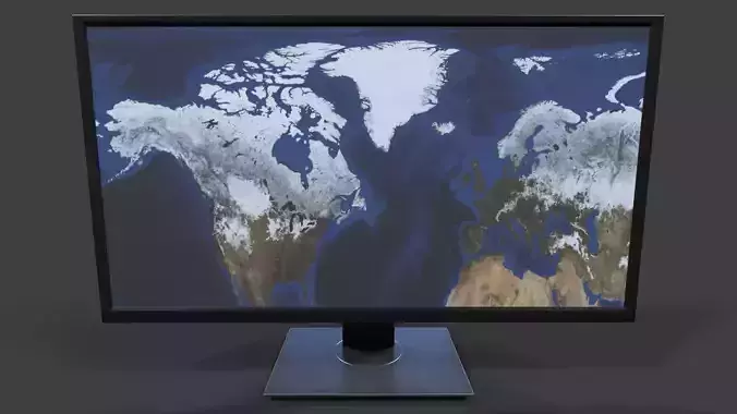 Monitor V01 - Low Poly Low-poly 3D model