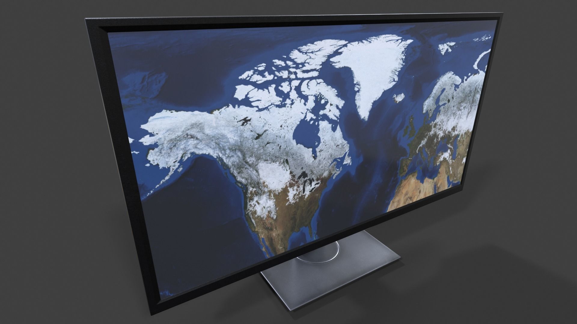 Monitor V01 - Low Poly Low-poly 3D model_2