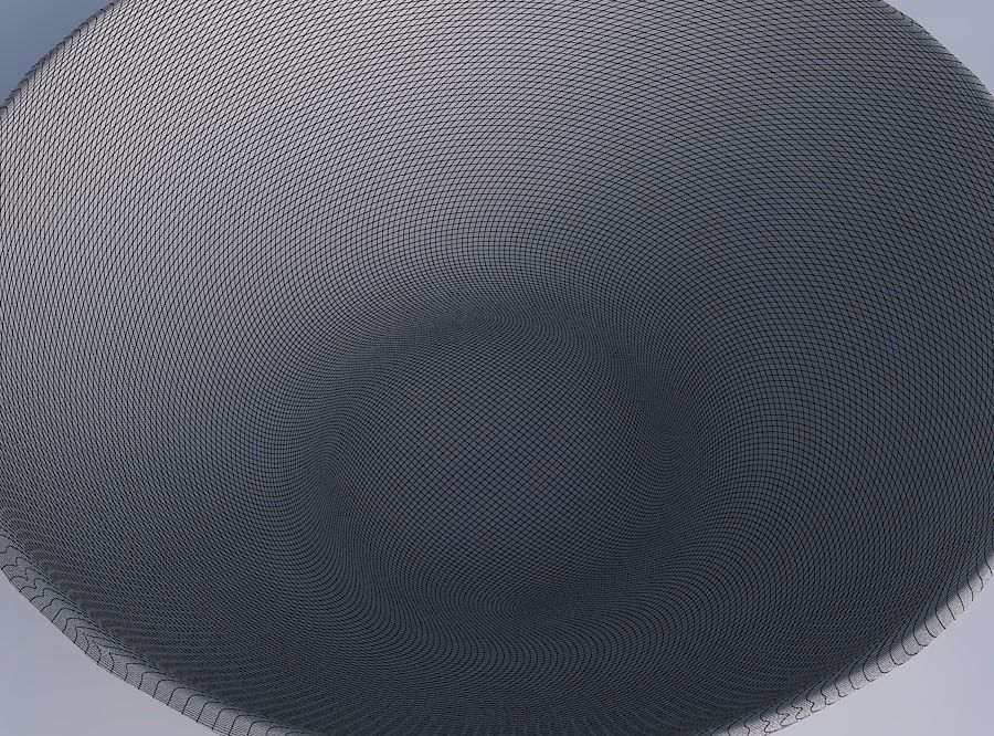 Bowl wide with fibers smooth inside 3D print model_6