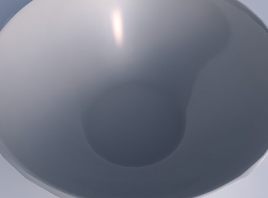 Bowl wide with fibers smooth inside 3D print model_1