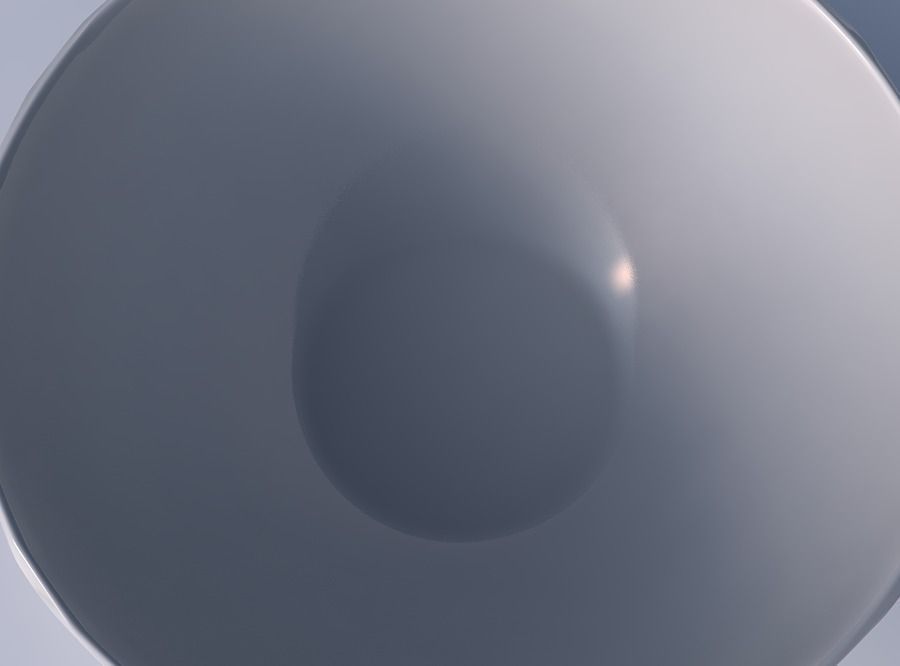 Bowl wide with fibers smooth inside 3D print model_2