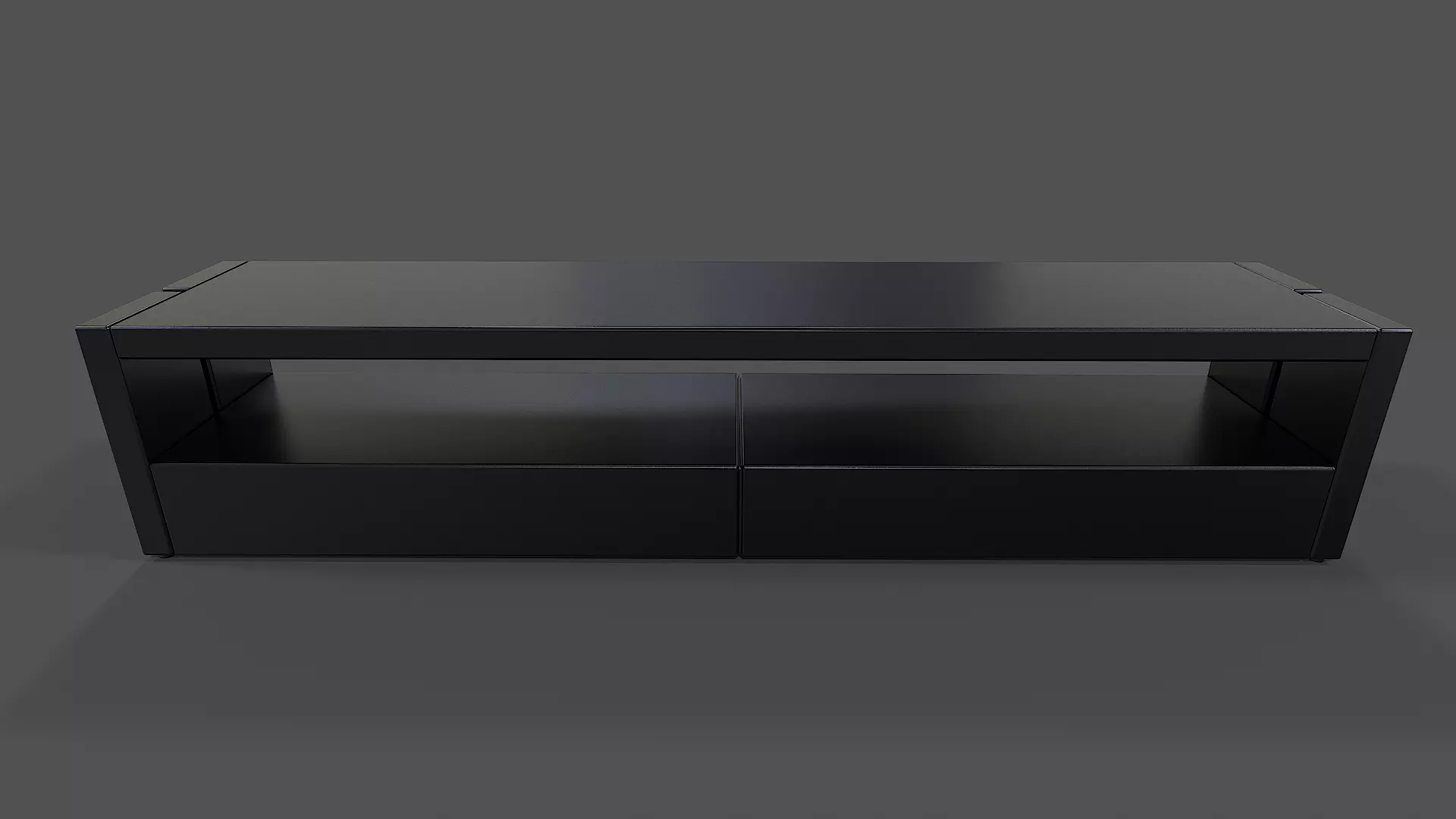 TV Stand V01 - Low Poly Low-poly 3D model_0